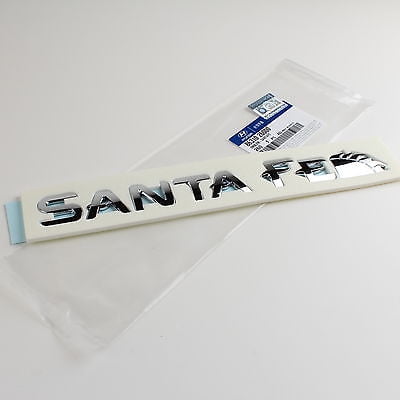 Ss Rear Panel Emblem - Genuine Hyundai Emblem 'SANTA FE' FOR 2001-2006 SANTA FE REAR 86310-26000