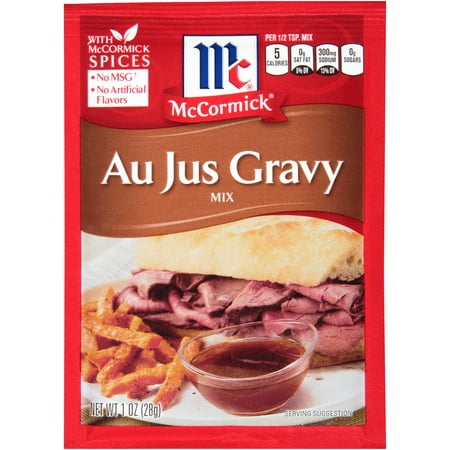 (4 Pack) McCormick Au Jus Gravy Mix, 1 oz (Best Packet Au Jus Mix)