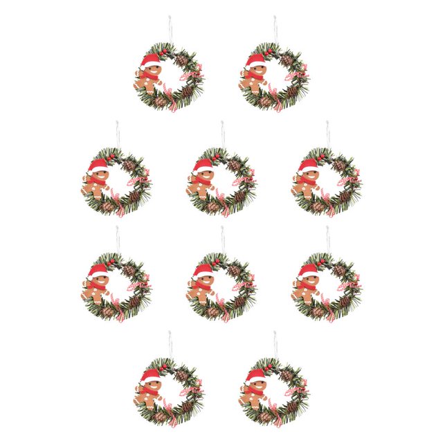 Wosthever Guirnalda de Navidad artificial Atmósferas Festival Fiesta Simulación Navidad Guirnalda Decoración de pared Cono Adorno Decoración Type4 NO4
