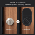 thumbnail image 4 of Level Lock Smart Lock, Keyless Entry, Smartphone Access, Bluetooth Enabled, Works with Apple HomeKit - Satin Nickel, 4 of 12