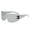 Silver White, variant on Men's Irregular Rimless Polarized Sunglasses UV Protection Lightweight Large Frame Shades for Driving Cycling Daily Wear