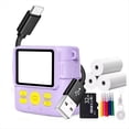 thumbnail image 2 of Cámara de Impresión Térmica Portátil Mini Regalo de Moda para Niños con Enfoque Automático Instantáneo Púrpura, 2 of 10