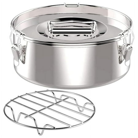 

Flan Pan Mold 2.3 Qt Stainless Steel Flan Mold with Lid - Flan Maker- Flan Maker