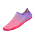 thumbnail image 3 of Domuza Men Women Casual Lightweight Quick Drying Aqua Shoes for Beach Diving Water Sport Pink 10.5（EU-44）, 3 of 4
