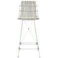 thumbnail image 5 of SAFAVIEH Minerva 29" High Wicker Barstool, White/White, Set of 2, 5 of 10
