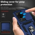 thumbnail image 4 of for Samsung Galaxy S20 Ultra Case with Camera Lens Cover HD Screen Protector,-Grade Drop Tested  Ring Holder Kickstand Protective Phone Case for Samsung Galaxy S20 Ultra 5G (Navy Blue), 4 of 17