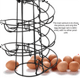 thumbnail image 7 of Kitchen Egg Rack, Spiral Basket, Iron Practical Storage Rack Silver Gray, 7 of 7