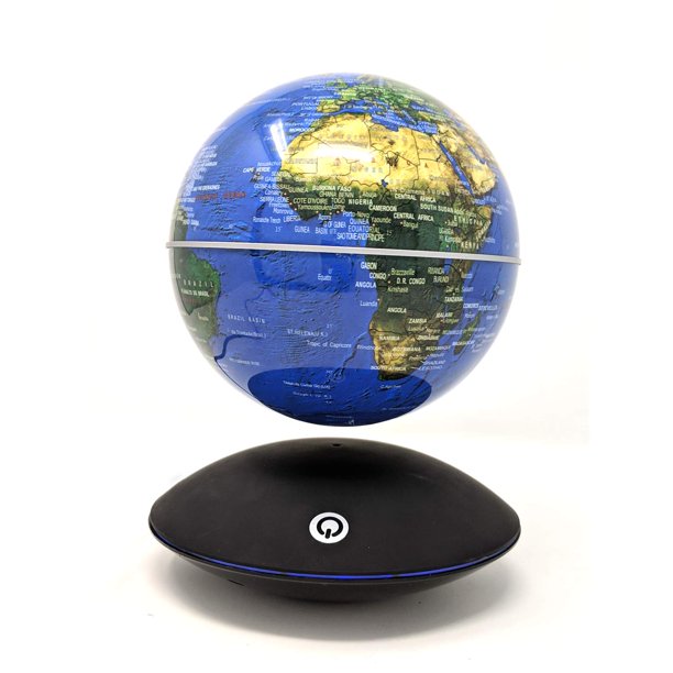 Levitating Globe, 6" Rotating Earth Globe with LED Lit