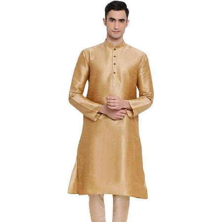 

Royal Kurta Men s Art Silk Straight Kurta (38 Mustard)