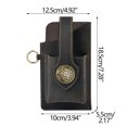 thumbnail image 3 of Moocorvic Clearance Leather Retro Mobile Phone Bag Outdoor Sports Men's Bag Wear Belt Mobile Phone Pocket, 3 of 7