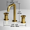 thumbnail image 6 of VIGO Cass 8 in. Two Handle Three-Hole Widespread Bathroom Faucet in Brushed Nickel-VG01301MG, 6 of 12