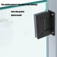 thumbnail image 5 of Durable 90 Degree Stainless Steel Glass Door Hinge for Bathroom, Cabinet, Showcase (Black), 5 of 5