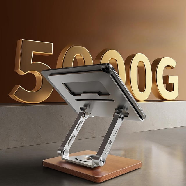 Soporte para tableta, soporte giratorio de 360 grados para teléfono, soporte de aleación de acero, soporte de escritorio portátil para tabletas de 4 a