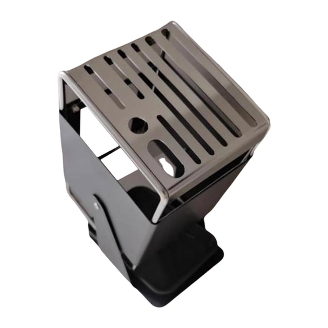 Bloque de cuchillos Soporte para cuchillos Estante de almacenamiento de acero inoxidable Resistente al óxido Moderno Antideslizante Gris