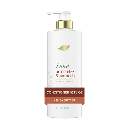 Dove Conditioner for Women Anti Frizz & Smooth with Bio-Protein Care Technology and Shea Butter, 18 fl oz