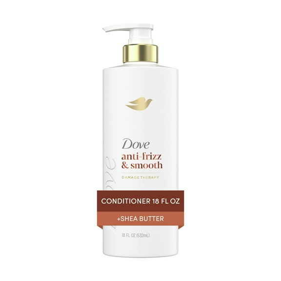 Dove Conditioner for Women Anti Frizz & Smooth with Bio-Protein Care Technology and Shea Butter, 18 fl oz