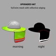 thumbnail image 3 of Casco de seguridad con parasol, ala completa, malla para el cuello, cascos de seguridad, cascos de seguridad reflectantes de alta visibilidad, 3 of 7