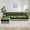 Green, variant on 135" L Shaped Pet-friendly Velvet Fabric, Chesterfield Style Sofa, Tassel Skirt, Slightly Curved Square Armrests, Free Combination, Ergonomic Design for Living Rooms Rest Areas Bedroom (Red)