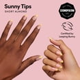 thumbnail image 2 of DIGI by Glamnetic Short Almond Artificial Press-on Nails, Sunny Tips, 24 Pieces, 2 of 12