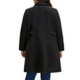 thumbnail image 5 of GRACE & GRANDEUR Women's Plus Size Winter Coats Single Breasted Jackets Long Trench Coats 3X Black, 5 of 8