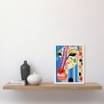 thumbnail image 2 of I Woke Up Like This Giraffe Henri Matisse Style Artwork Vibrant Abstract Portrait Artwork Framed Wall Art Print A4, 2 of 5