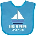 thumbnail image 3 of Inktastic Gigi and Papa Love Me Boys Grandson Boys Baby Bib, 3 of 4