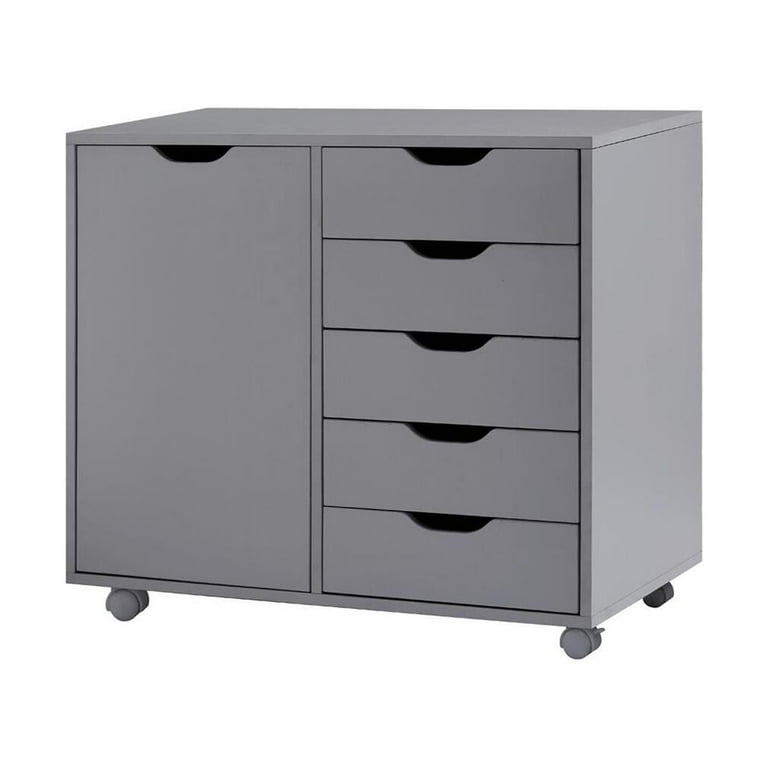 Debbie 7-Drawer Office File Storage Cabinet by Naomi Home Color Gray