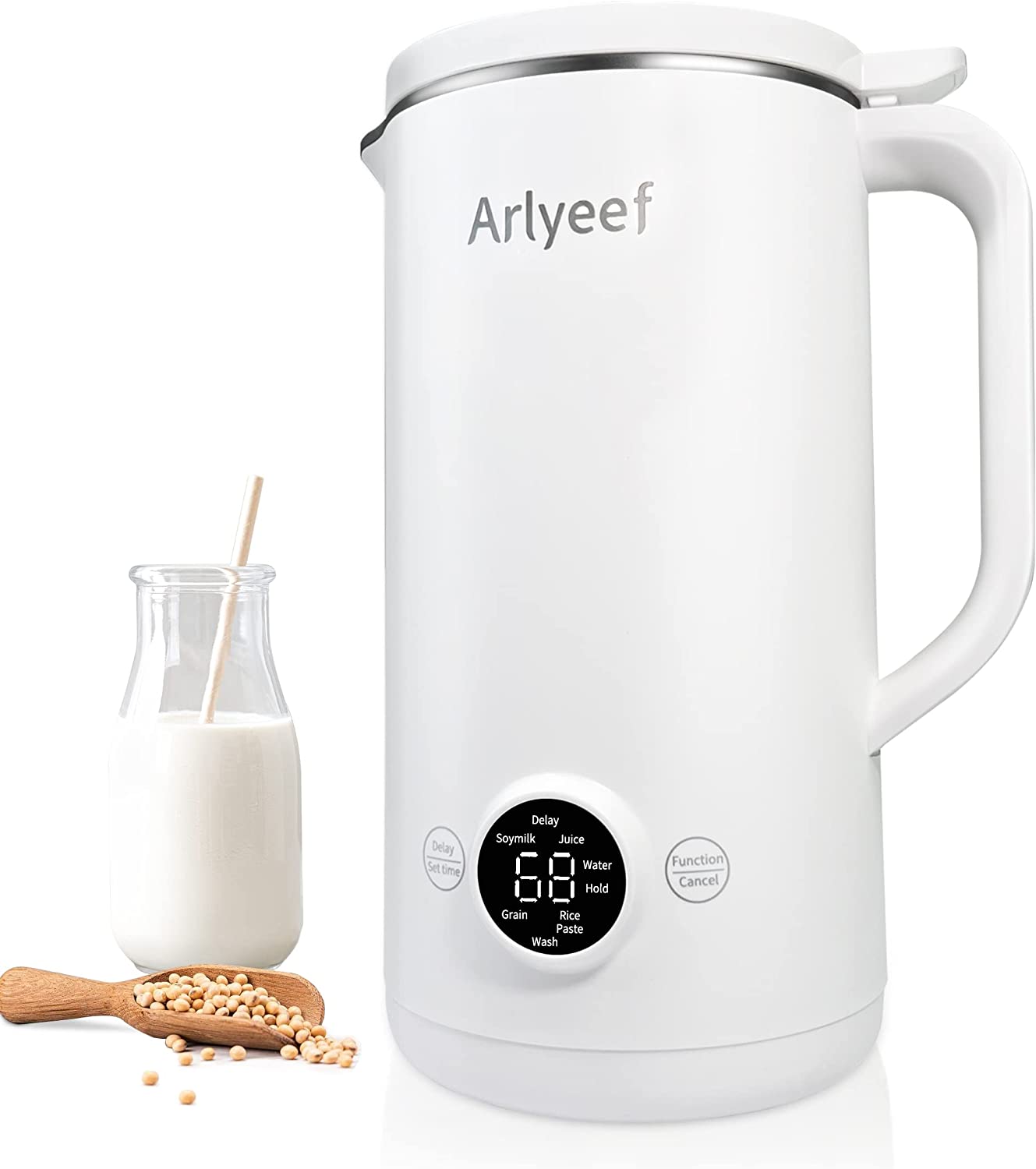 Automatic Soy Milk Maker 20oz(600ml) Dairy Free Nut/Almond/Oat/Coconut