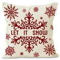 thumbnail image 1 of Housse de Coussin Décorative en Lin pour Noël, Décoration de Canapé Maison, Taie d'Oreiller Festive avec Motifs Imprimés, Grande Taie d'Oreiller en Soie, 1 of 5