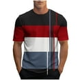 thumbnail image 2 of Bzhegqhd New Fashion Casual Men Print Sports T-shirt Short Sleeve Round-Neck Blouses Shirts, 2 of 4