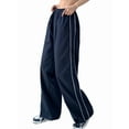 thumbnail image 3 of Pantalones de Paracaídas para Mujer, Pantalones Holgados de Pierna , Pantalones Deportivos con Cintura Elástica Y2K, Pantalones Deportivos, Ropa de Calle Azul Marino XXL, 3 of 9
