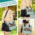 thumbnail image 5 of Large Insulated Lunch Bag With Adjustable Strap 9L/12L Capacity For Work Picnic Travel Lying with Capybara, 5 of 6