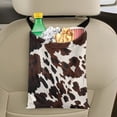 thumbnail image 5 of Yuyamidu Brown Cow Print Car Trash Bag for Trucks Cars SUVs Hanging Auto Storage Bag Travel Accessories Portable Vehicle Trash Can with Adjustable Button, 5 of 7