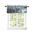 thumbnail image 2 of Kitchen Cafe Valance Curtain for Small Windows,Modern Aesthetic Watercolor Painting Rod Pocket Short Valances Abstract Art Color Block Window Treatment Panel for Living Room/Bedroom/Bathroom,42x12in, 2 of 9