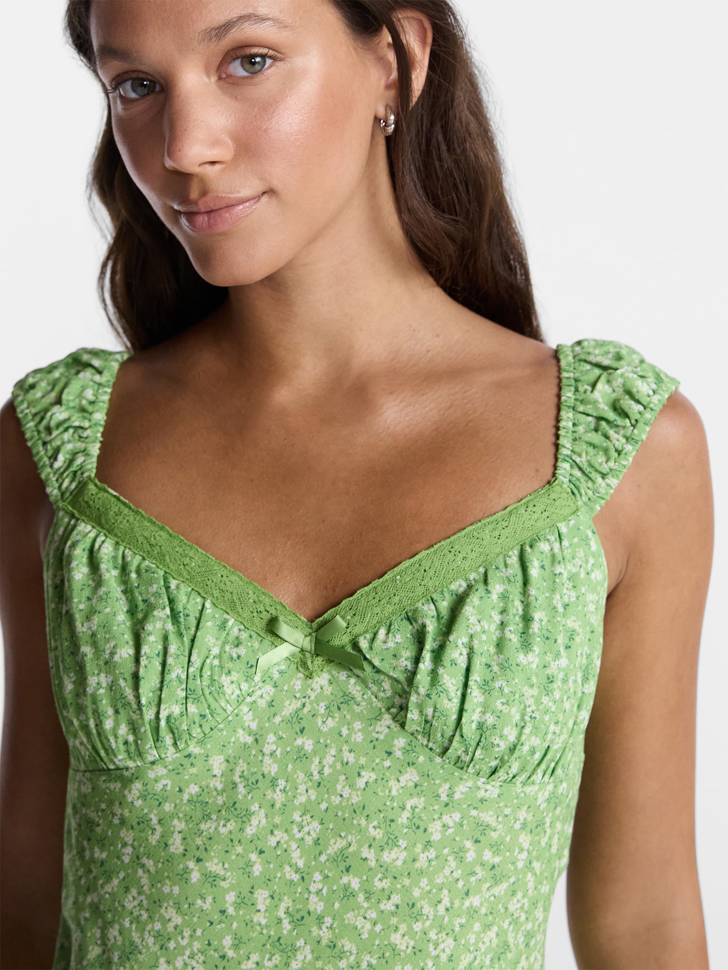 No Boundaries Crochet Trim Dress with Cap Sleeves, Women’s XXS-XXL