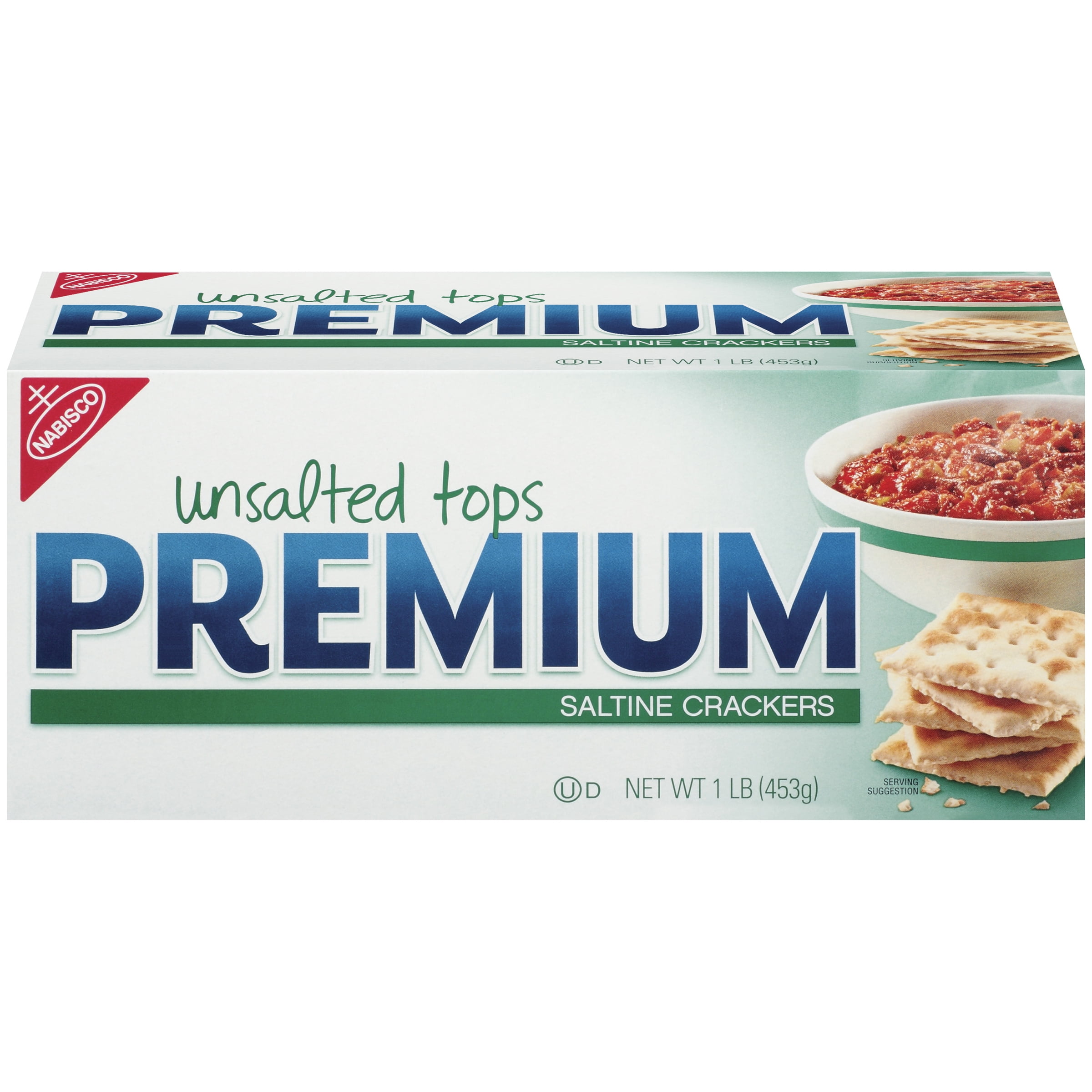 Nabisco Premium Unsalted Tops Saltine Crackers, 16 Oz.