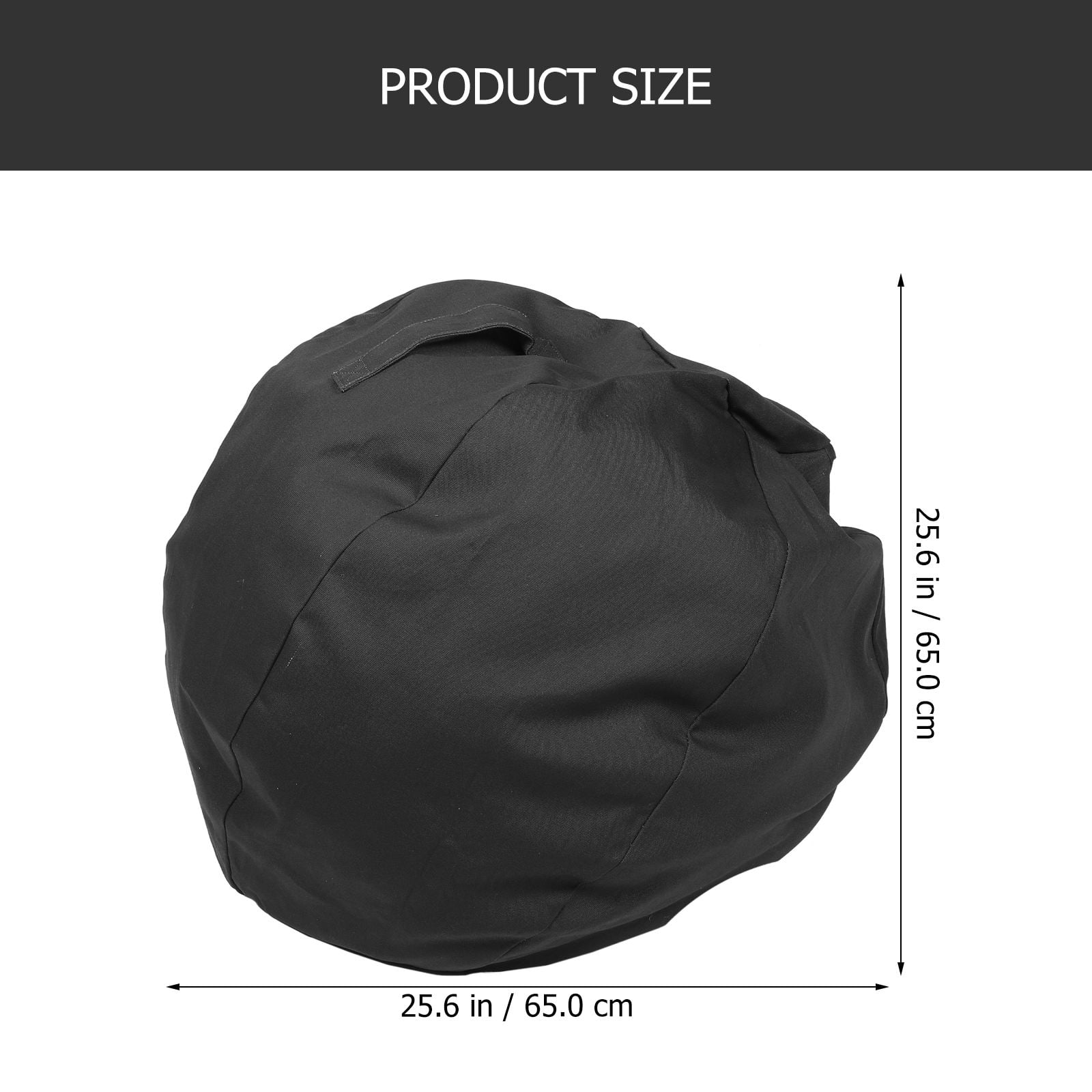 DEEPCRAFF Flexible Black Cotton Ball Cover Anti Skid Yoga Accessory Washable Protective Sleeve