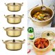 thumbnail image 4 of Olla caliente de aluminio amarilla para fideos con asas Olla para caldera redonda 14cm Sunnimix Olla de fideos coreanos, 4 of 8