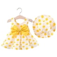 thumbnail image 2 of WOLLED Toddler Baby Girls Summer Bowknot Dress Infant Sundress Tutu Dresses Sleeveless Backless Birthday Party Dresses with Hat, 2 of 11