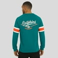 thumbnail image 5 of Men's Darius Rucker Collection by Fanatics Aqua Miami Dolphins Waffle-Knit Raglan Long Sleeve Henley T-Shirt, 5 of 6