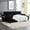 Black, variant on Homefun Sofa Bed Oversize Chaise Lounge Sleeper Chair Cozy Cloud Couch
