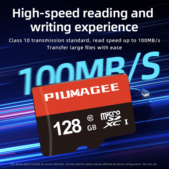 PIUMAGEE Micro SD to SD Memory 128G Card Adapter, Single Piece