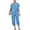 Floral Print, variant on Pisexur Womens Pajama Sets 2 Piece Floral Print Cotton Nightgowns for Women Casual Round Neck Short Sleeve T-Shirts Tops and Knee Length Lounge Pants Plus Size Pajamas for Women Set XL-4XL