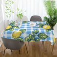 thumbnail image 3 of Yayeee Tablecloths 60" x 60" Rectangle Wrinkle Resistant Party Table Cover, Cartoon Plaid Lemon, 3 of 8