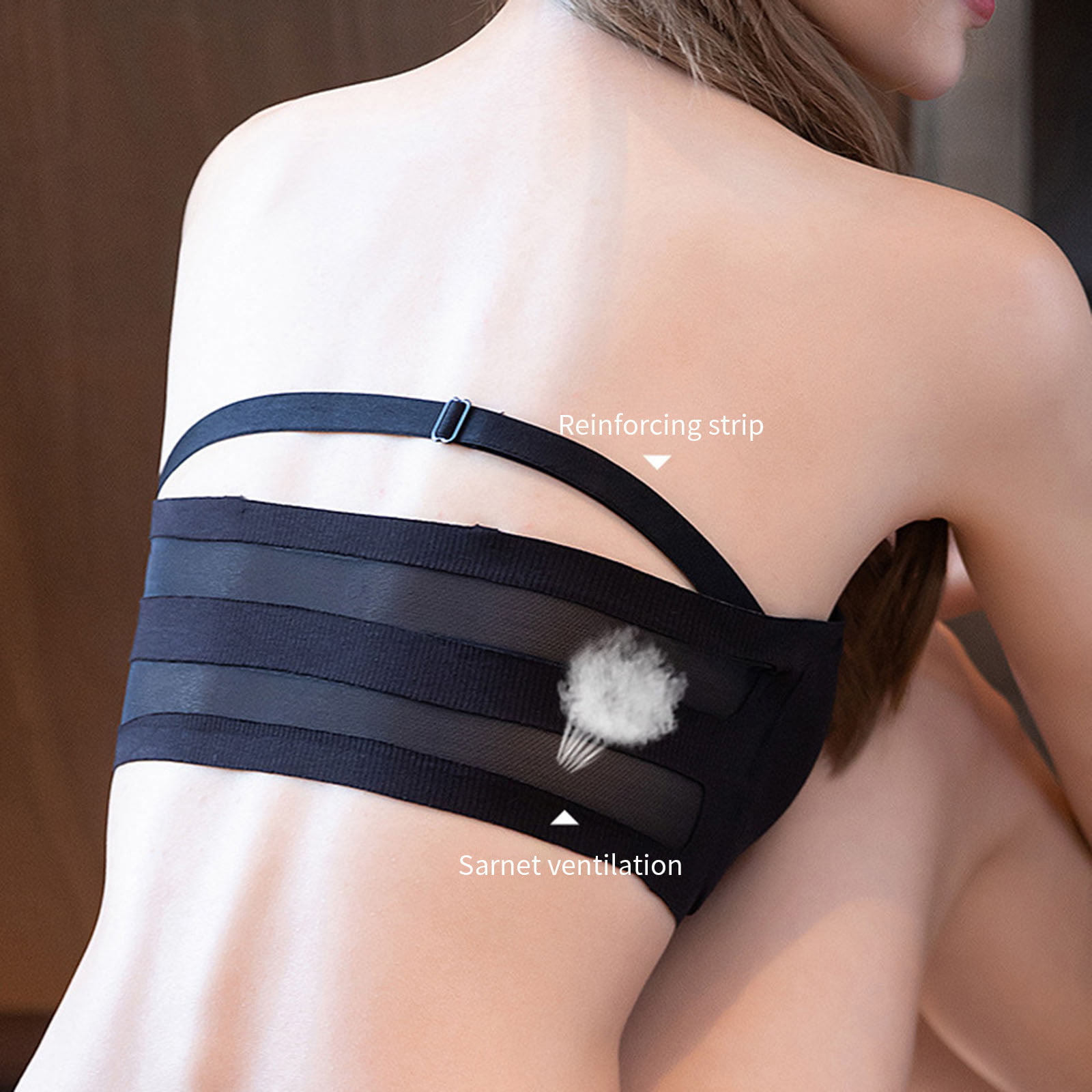 Lopecy-Sta Strapless Bra Women's Small Chest Gathering Wipe Chest Bare  Shoulder Wrap Chest Can Match Side Silicone Anti-slip Chest Paste Hidden  Womens