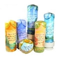 thumbnail image 3 of Quote Pillar Candle - "There is a crack in everything, that's how the light gets in" Leonard Cohen, 3 of 3