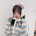 thumbnail image 5 of Orejeras para mujer, versión coreana, suaves y lindas, orejeras de felpa de oso, orejeras versátiles y cálidas, orejeras, calentadores de orejas de invierno, 5 of 5