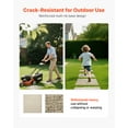 thumbnail image 3 of VEVOR Garden Stepping Stones, 8Pcs 15.5 x 15.5 in, Decorative Stepping Stones with Stakes, Weather-Resistant Plastic Pathway Pavers, Smooth Surface, Outdoor Walkway for Lawn Patio Landscape, Beige, 3 of 9