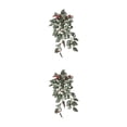 thumbnail image 3 of QualitChoice Fake Plants Artificial Plant Flower Simulation Leaf Hanging Wedding Photography Rattan Indoor Bathroom Balcony Purple red 2PCS, 3 of 6