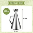 thumbnail image 2 of Elegant Liquid Dispenser For Kitchen And Bar, Stainless Steel Oil Drip With Drip-stop Function For Optimal Preservation Of Various Liquids, Easy To Clean Dishwasher Safe Design, 500ml, 2 of 6